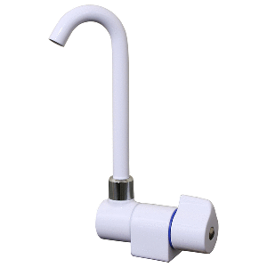 SCANDVIK TALL TAP W/ FOLDING SPOUT - WHITE POWDERCOAT