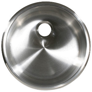 SCANDVIK SS 11 5/8" X 5"  CYLINDRICAL SINK BRUSHED