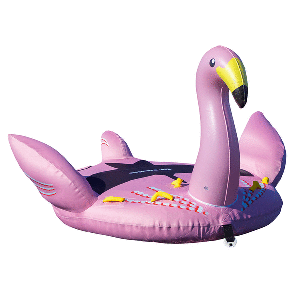 SOLSTICE WATERSPORTS 1-2 RIDER LAY-ON FLAMINGO TOWABLE