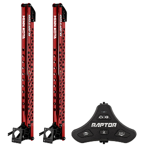 MINN KOTA RAPTOR BUNDLE PAIR 10' RED AA W/ FOOTSWITCH