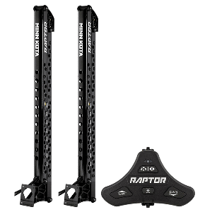 MINN KOTA RAPTOR BUNDLE PAIR 10' BLACK AA W/ FOOTSWITCH