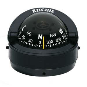 RITCHIE S-53 EXPLORER COMPASS SURFACE MOUNT - BLACK