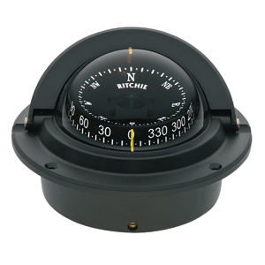 RITCHIE F-83 VOYAGER COMPASS FLUSH MOUNT - BLACK