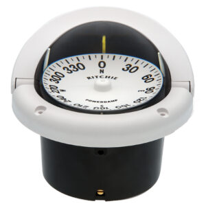 RITCHIE HF-742W HELMSMAN COMPASS FLUSH MOUNT - WHITE