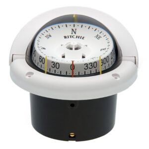 RITCHIE HF-743W HELMSMAN COMPASS FLUSH MOUNT - WHITE