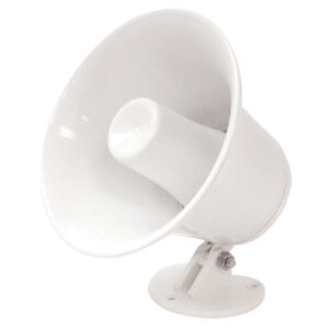 SPECO SPC-5P 5 ROUND PA SPKR. WHITE ABS 15W MAX. 3.5MM PLUG