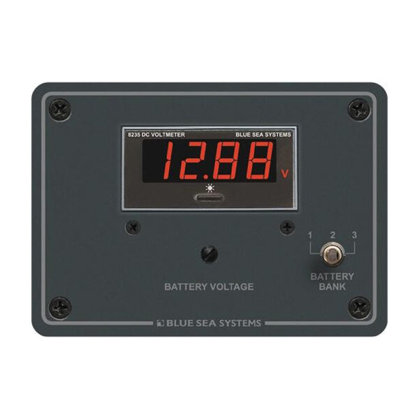 BLUE SEA 8051 PANEL 7-60 VDC 3 BANK DIGITAL