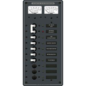 BLUE SEA 8074 BREAKER PANEL 120VAC 10 POS