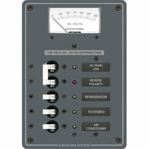 BLUE SEA 8043 BREAKER PANEL 120VAC 3 POS