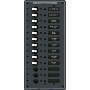 BLUE SEA 8376 PANEL DC 13 POS VERTICAL