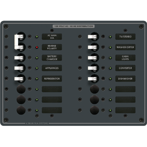 BLUE SEA 8464 BREAKER PANEL 120VAC 16 POS