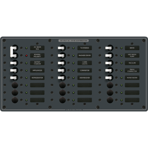 BLUE SEA 8465 BREAKER PANEL 120VAC 24 POS