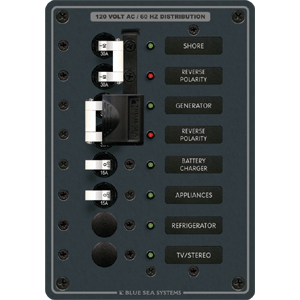 BLUE SEA 8467 BREAKER PANEL 120VAC SOURCE