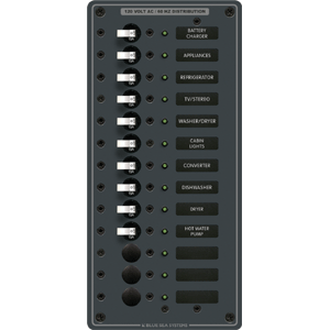 BLUE SEA 8480 BREAKER PANEL 120VAC 13 POS