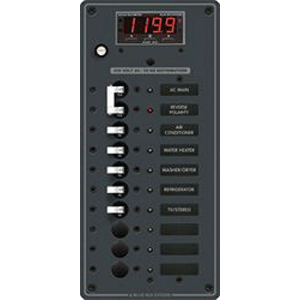 BLUE SEA 8506 BREAKER PANEL AC 8 POS W/ MAIN