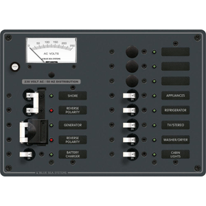 BLUE SEA 8562 BREAKER PANEL 230VAC SOURCE