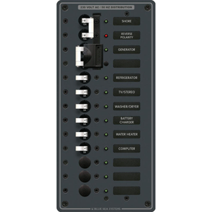 BLUE SEA 8566 BREAKER PANEL 230VAC SOURCE