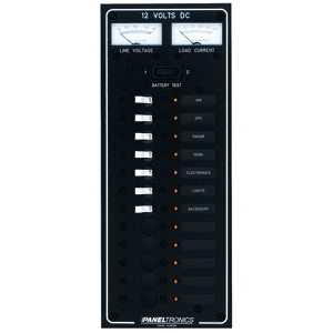 PANELTRONICS DC 12 POSITION CIRCUIT BREAKER PANEL WITH