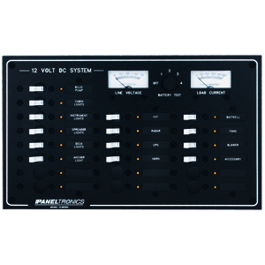 PANELTRONICS STANDARD DC 20 POSITION BREAKER PANEL & METER