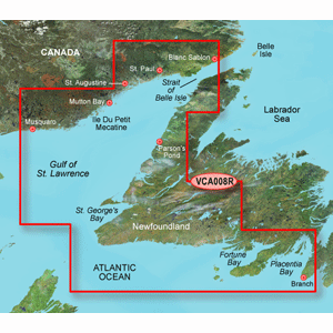 GARMIN VCA008R NEWFOUNDLAND WEST BLUECHART G3 VISION