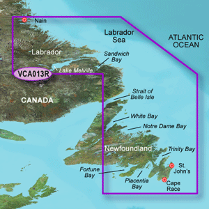 GARMIN VCA013R LABRADOR COAST BLUECHART G3 VISION