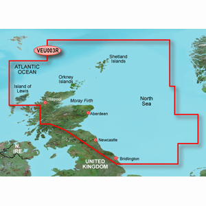 GARMIN VEU003R GREAT BRITAIN NORTHEAST COAST BLUECHART G3