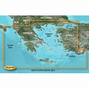 GARMIN VEU015R AEGEAN SEA AND SEA OF MARMARA BLUECHART G3