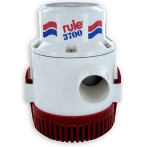 RULE 3700 GPH NON AUTOMATIC  BILGE PUMP 1-1/2" OUTLET 12V