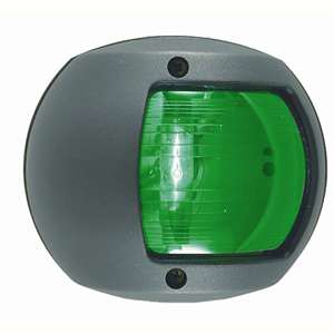 PERKO LED SIDE LIGHT 12V GREEN W/ BLACK PLASTIC