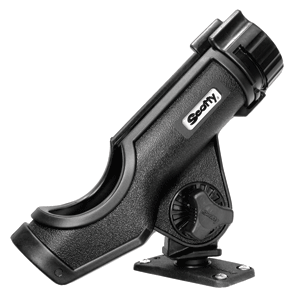 SCOTTY POWERLOCK ROD HOLDER BLACK W/ 244 FLUSH DECK MOUNT