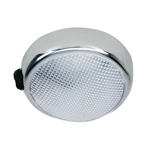 PERKO SURF MNT LED DOME LIGHT W/ ON/OFF CHROME