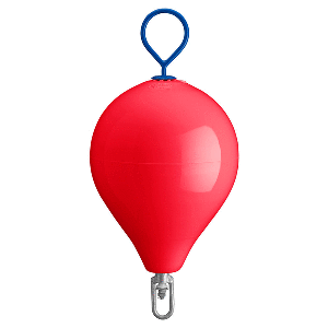 POLYFORM MOORING BUOY W/ IRON 17" DIAMETER RED