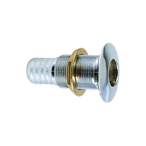 PERKO 5/8" THRU-HULL FITTING F/ HOSE CHROME PLATED BRONZE