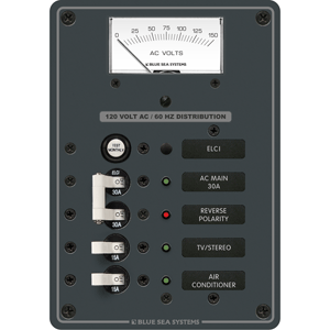 BLUE SEA 8102 ELCI GFCI PANEL AC 2 POSITION