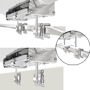 MAGMA DUAL SQUARE/FLAT OR SIDE BULKHEAD RAIL MOUNT HD