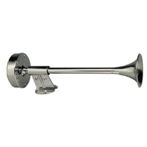 SCHMITT MARINE DELUXE SS SHORTY SINGLE TRUMPET HORN 12V