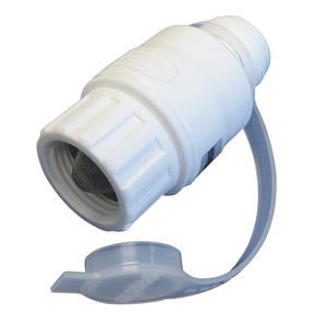 JABSCO IN-LINE WATER PRESSURE REGULATOR 45PSI WHITE