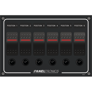 PANELTRONICS DC6 POSITION ILLUMINATED ROCKER SWITCH