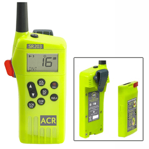 ACR 2827 SR203 GMDSS SURVIVAL RADIO WITH REPLACEABLE