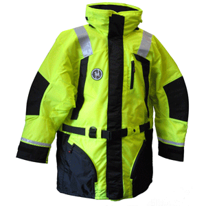 FIRST WATCH HI-VIS FLOTATION COAT SMALL HI-VIS YELLOW