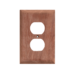 WHITECAP TEAK OUTLET COVER RECEPTACLE PLATE