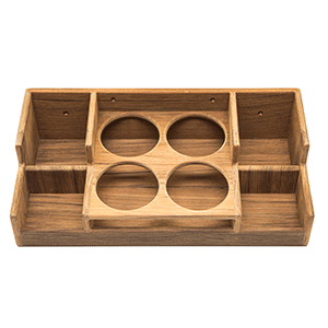 WHITECAP TEAK BAR RACK