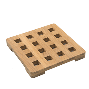 WHITECAP TEAK SMALL 6" SQUARE TRIVET