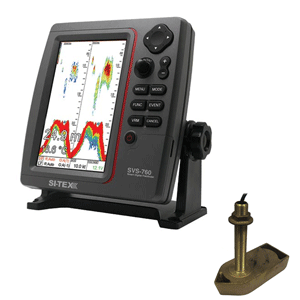 SITEX SVS-760 FISH FINDER KIT W/ BRONZE THRU-HULL W/ TEMP