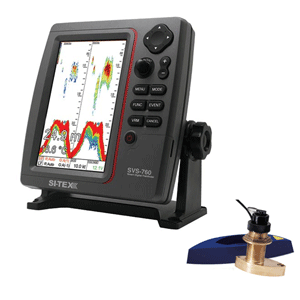 SITEX SVS-760 FISH FINDER KIT  W/ BRONZE THRU-HULL W/ SPD &