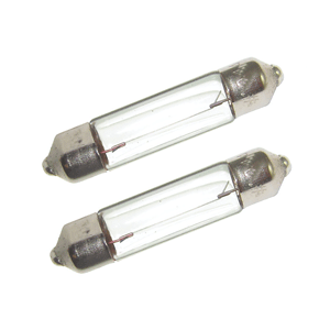 PERKO 12V 10 WATT BULBS 2/CARD DOUBLE END FESTOON