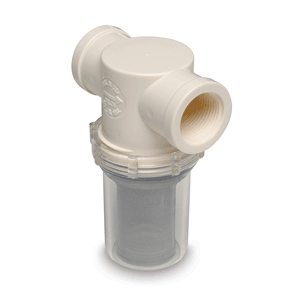 SHURFLO 1" RAW WATER STRAINER W/ BRACKET & FITTINGS