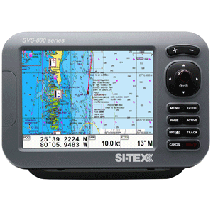 SITEX 8" CHARTPLOTTER SYSTEM W/ EXTERNAL GPS & C-MAP 4D