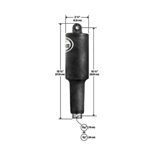 LENCO XDS SHORT EXTREME DUTY 12V 2-1/4" STROKE 3/8" BOLTS