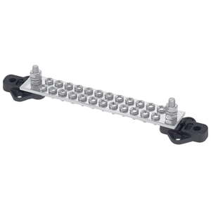 BEP PRO INSTALLER BUS BAR 24 WAY 150A 2 STUDS RED/BLK COVER